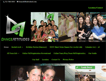 Tablet Screenshot of danceattitudesnj.com